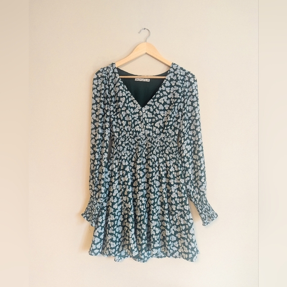 Abercrombie & Fitch Emerald Floral Dress - Picture 3 of 4